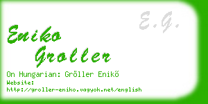eniko groller business card